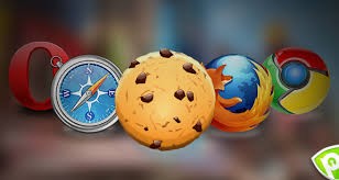 Логотипы известных браузеров и печенье